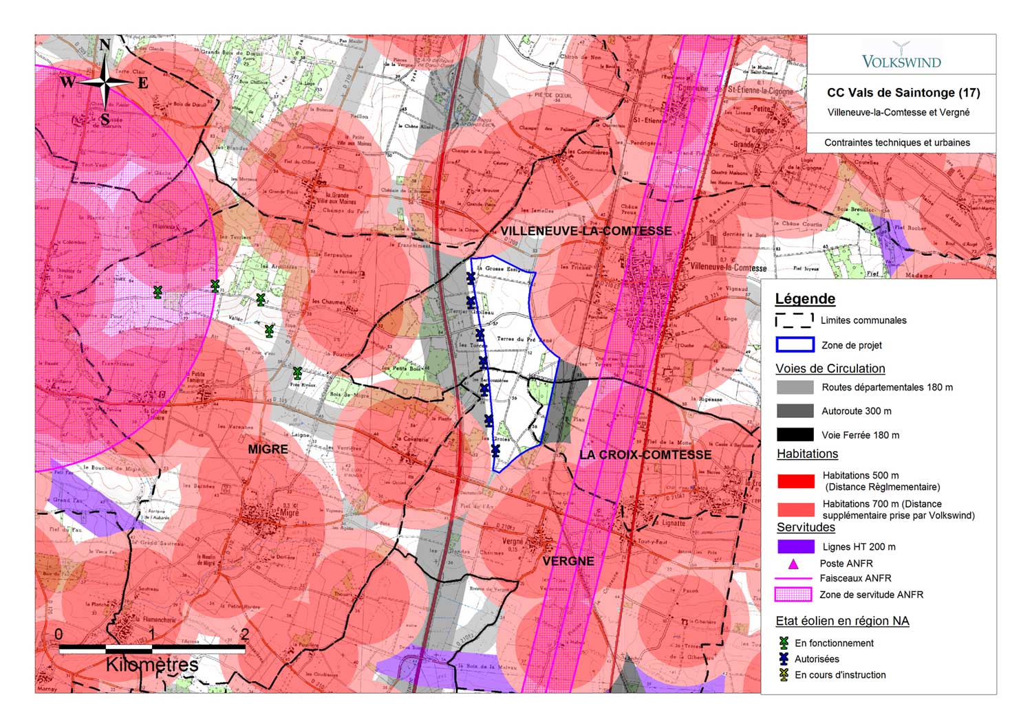 carte des contraintes